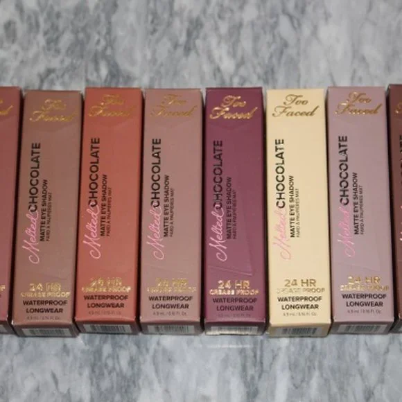 TOO FACED Chocolate Wine eye shadow NIB Melted Chocolate Matte - Picture 5 of 10